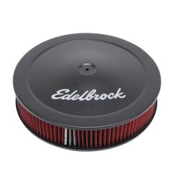 Edelbrock - Edelbrock 1225 Pro-Flo Black 14" Round Air Cleaner w/3" Cotton Deep Flange - Image 1