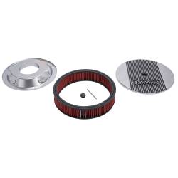 Edelbrock - Edelbrock 4266 Elite 2 Pol. 14" Round Air Cleaner 3" Pro-Flo Element Deep Flange - Image 2
