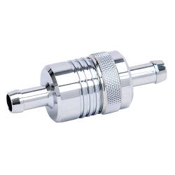 Russell - Russell 645120 3/8" Billet Aluminum Street Fuel Filter w/Chrome Finish - Image 1