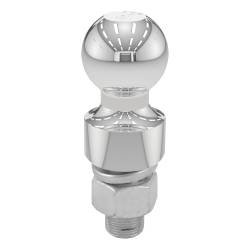 CURT - CURT 40033 2" Trailer Ball 1" x 2-1/8" Shank 1" Rise 6000 lbs Chrome - Image 1