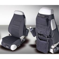 Rugged Ridge 13235.01 Fabric Seat Protectors Black for Jeep CJ & Wrangler