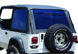 Rampage - Rampage 109435 Frameless Soft Top Kit for 92-95 Jeep Wrangler YJ w/Full Doors - Image 2
