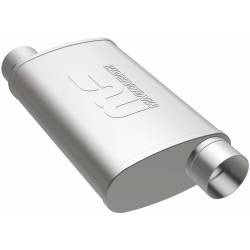 MagnaFlow Exhaust Products - MagnaFlow 11239 Straight-Through Muffler 3" Offset/Offset 4x14x9 Body Round - Image 2