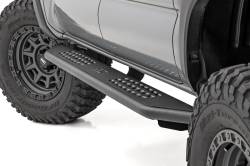 Rough Country Suspension Systems - Rough Country OV2 Running Boards Black for 16-23 Tacoma Crew 14012 - Image 1