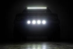 Rough Country Suspension Systems - Rough Country Front Bumper Nudge Bar w/LEDs Black 21-24 Bronco Sport 51155 - Image 6