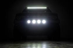 Rough Country Suspension Systems - Rough Country Front Bumper Nudge Bar w/LEDs Black 21-24 Bronco Sport 51158 - Image 6