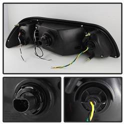 Spyder Auto - Spyder Auto 5012531 Crystal Headlights Black/Clear for 87-93 Ford Mustang - Image 2