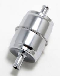 Trans-Dapt Performance - Trans-Dapt 9177 Chrome 3/8" DIsposable Fuel Filter Not for Fuel Injection - Image 1