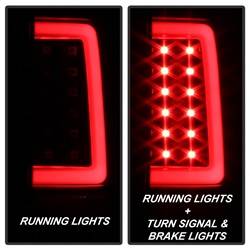 Spyder Auto - Spyder Auto 5084088 Black LED Light Bar Taillights for 07-13 Silverado - Image 1
