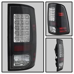 Spyder Auto - Spyder Auto 5077530 Black/Clear LED Taillights for 13-18 Dodge RAM Trucks - Image 2