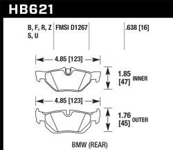 Hawk Performance - Hawk Performance HT-10 Motorsports Brake Pads HB621S.638 - Image 1