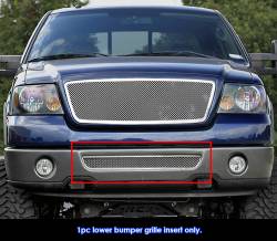 APS - APS GR06GEC52T Wire Mesh Bumper Grille Polish 06-08 Ford F150 - Image 1