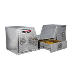 Westin - Westin 80-RB257D Brute V Shape 57" Goose Neck Tool Box Polished Aluminum - Image 1