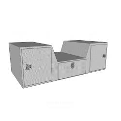 Westin - Westin 80-RB257D Brute V Shape 57" Goose Neck Tool Box Polished Aluminum - Image 2