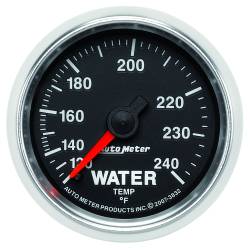 AutoMeter - AutoMeter 3832 GS Mechanical Water Temperature Gauge 120-240°F/6' 2-1/16" - Image 1