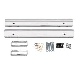Edelbrock - Edelbrock 3630 Fuel Rail Kit for Small-Block Chevy -6 AN Clear Finish - Image 1