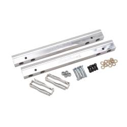 Edelbrock - Edelbrock 3630 Fuel Rail Kit for Small-Block Chevy -6 AN Clear Finish - Image 3