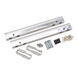 Edelbrock - Edelbrock 3630 Fuel Rail Kit for Small-Block Chevy -6 AN Clear Finish - Image 4