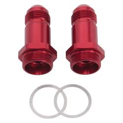 Russell - Russell 640210 8AN Holley Dual Feed 750 To Dominator 1350 Carb 2" Red Pair - Image 1