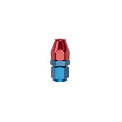 Russell - Russell 639200 6AN Female Swivel To 3/8" Line Alum. Fuel Line Adapter w/Red/Blue - Image 1
