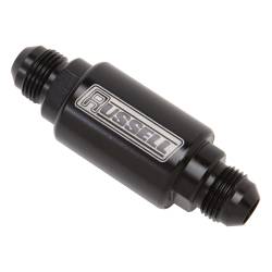Russell - Russell 650133 3" Length 6AN Male Inlet/Outlet Fuel Filters w/Black Finish - Image 1