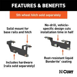 CURT - CURT 16442 Fifth Wheel Custom Bracket Kit for 15 F150 - Image 2