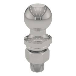 CURT - CURT 40051 1-7/8" Trailer Ball 1" x 2-1/8" Shank 3500 lbs Stainless - Image 1