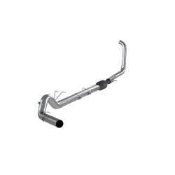 MBRP Exhaust - MBRP Exhaust S62240PLM AL 5" Turbo Back One Side Exit w/o Muffler 03-07 F250/350 - Image 1
