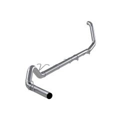 MBRP Exhaust - MBRP Exhaust S6200PLM AL 4" Turbo Back One Side Exit w/o Muffler 99-03 F250/F350 - Image 1