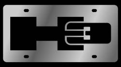 Eurosport Daytona - Eurosport Daytona 1625-1 Stainless License Plate Hummer H3 Logo - Image 1