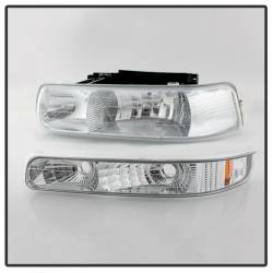Spyder Auto - xTune Auto 5064226 Chrome/Clear Crystal Front Bumper/Headlight Kit - Image 3