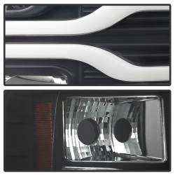 Spyder Auto - Spyder Auto 5083609 Black/Clear Light Bar Headlights for 07-13 Silverado 1500 - Image 6
