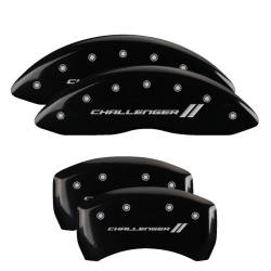 MGP Caliper Covers - MGP Caliper Covers 12162SCL1BK Front/Rear Gloss Black MGP for 11-23 Challenger - Image 1
