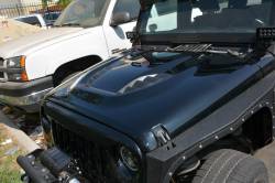 DV8 Offroad - DV8 Offroad HDMB07-TA Heat Dispersion Hood for 07-18 Jeep Wrangler JK - Image 4