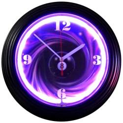 Neonetics - Neonetics 8SWIRL Eight Ball Swirl Neon Clock - Image 1