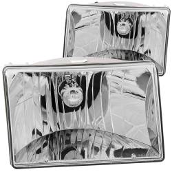 Anzo USA - Anzo USA 111066 Chrome Crystal Headlight Set for 93-98 Jeep Grand Cherokee ZJ - Image 1