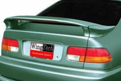 WingTech - WingTech Custom Style Two Post Rear Spoiler Lighted WT-14207 - Image 1