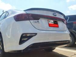WingTech - WingTech Custom Style Lip Mount Rear Spoiler Un-Lighted WT-14313 - Image 1