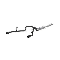 MBRP Exhaust - MBRP Exhaust S5215BLK Black 3" Cat-Back 2.5" Dual Exit w/Muffler 21-26 F150 - Image 1