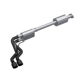 MBRP Exhaust - MBRP Exhaust S5219BLK Blk 3" Cat-Back 2.5" Dual Pre-Axle w/Muffler 21-26 F150 - Image 1
