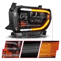 Anzo USA - Anzo USA 111531 LED Crystal Headlight for 14-17 Tundra - Image 3