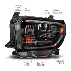Anzo USA - Anzo USA 111531 LED Crystal Headlight for 14-17 Tundra - Image 4