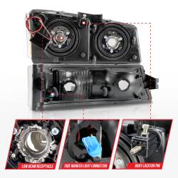 Anzo USA - Anzo USA 111501 Crystal Headlight Set - Image 5
