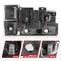 Anzo USA - Anzo USA 111505 Crystal Headlight Set - Image 5