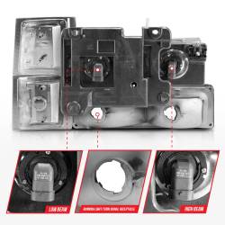 Anzo USA - Anzo USA 111506 Crystal Headlight Set - Image 5