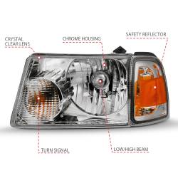 Anzo USA - Anzo USA 111484 Crystal Headlight Set for 01-11 Ranger - Image 4