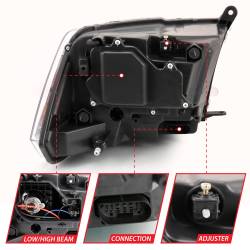 Anzo USA - Anzo USA 111439 Projector Headlight Set w/Halo - Image 5