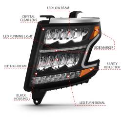 Anzo USA - Anzo USA 111478 LED Crystal Headlight - Image 4