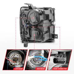 Anzo USA - Anzo USA 111366 Projector Headlight Set - Image 5