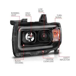 Anzo USA - Anzo USA 111381 Projector Headlight Set for 15-22 Canyon - Image 4